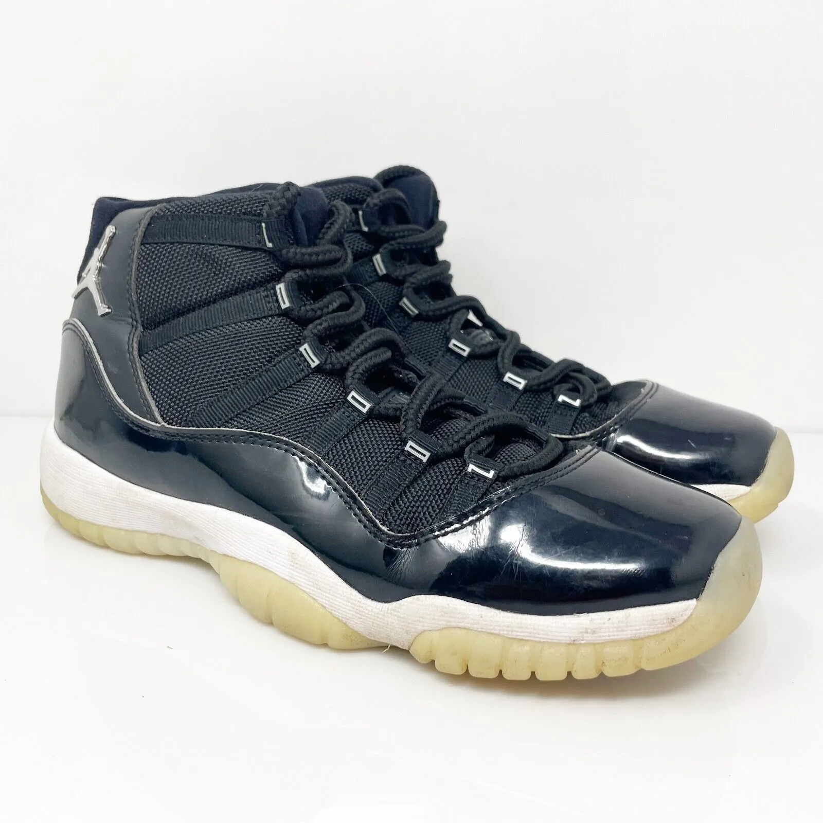 Nike Boys Air Jordan 11 378038-011 Black Basketball Shoes Sneakers Size 7Y