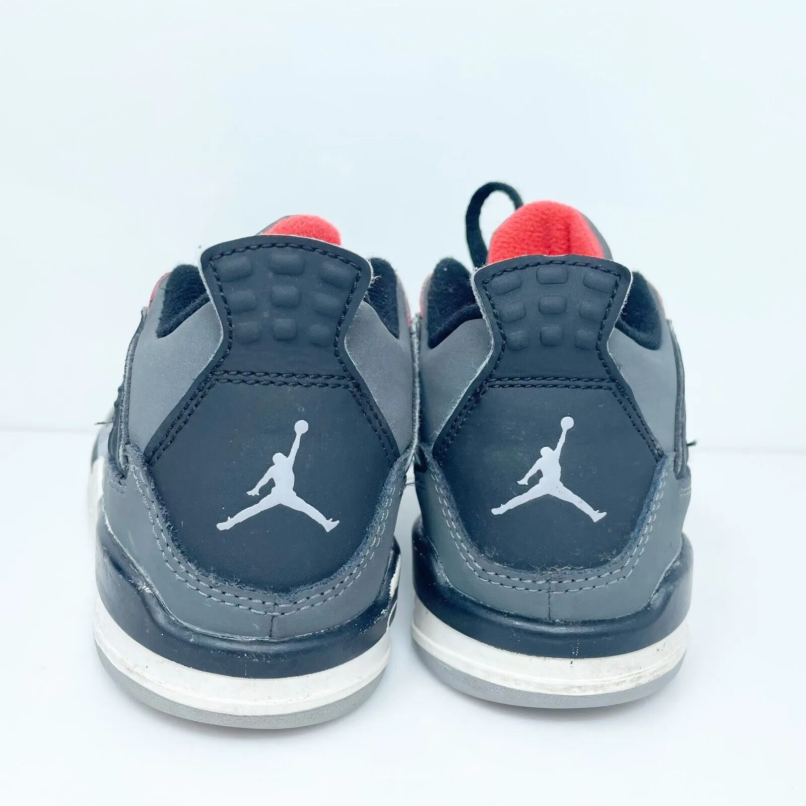 Nike Boys Air Jordan 4 BQ7669-016 Gray Basketball Shoes Sneakers Size 11.5C