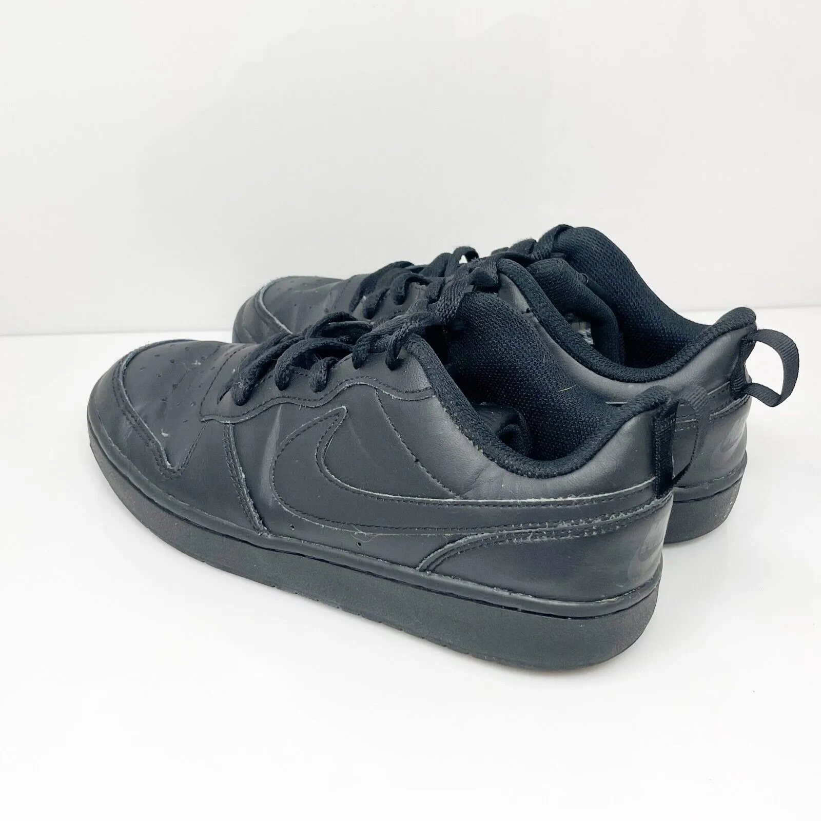 Nike Boys Court Borough Low 2 BQ5448-001 Black Casual Shoes Sneakers Size 6Y