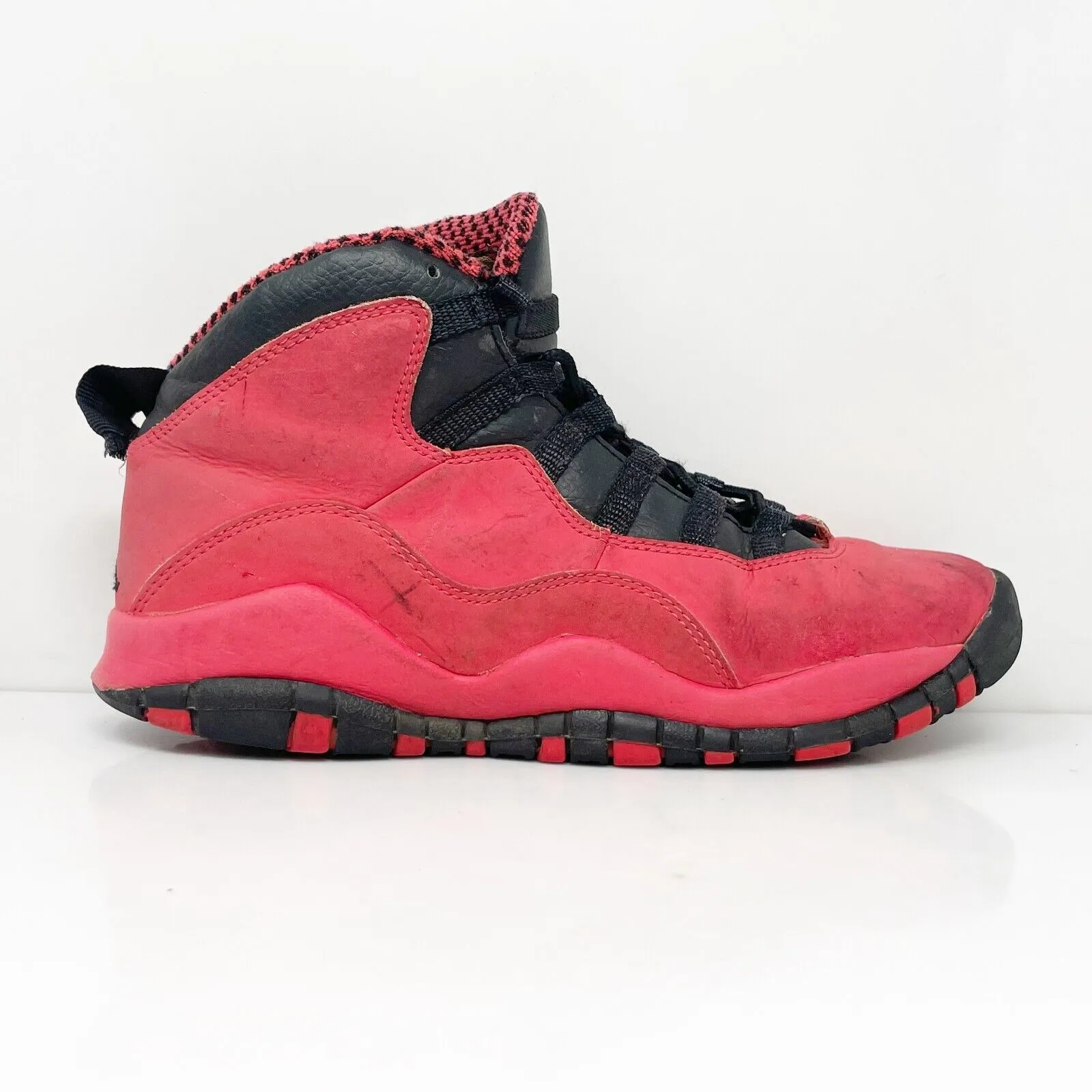 Nike Girls Air Jordan 10 487211-605 Red Basketball Shoes Sneakers Size 5Y