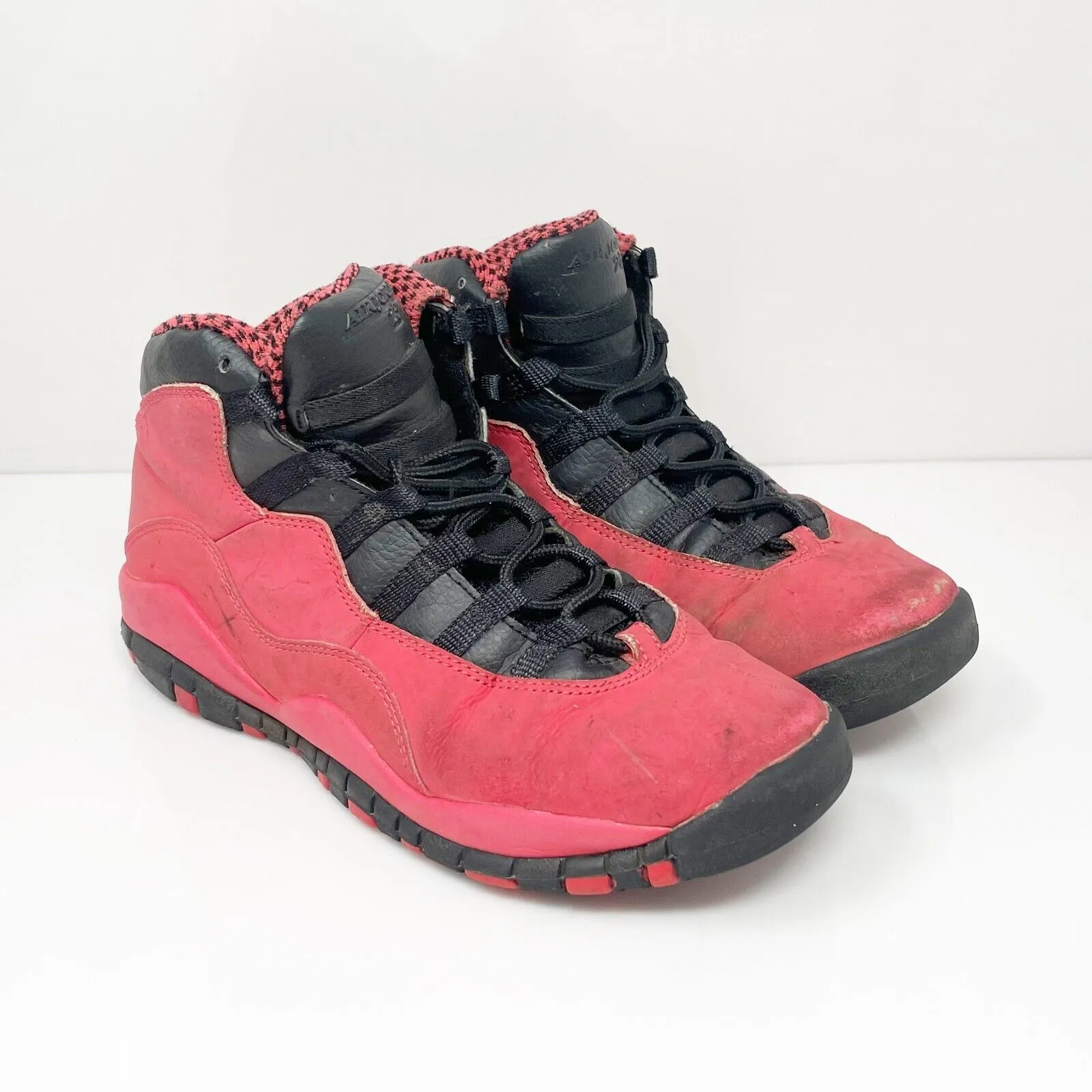 Nike Girls Air Jordan 10 487211-605 Red Basketball Shoes Sneakers Size 5Y