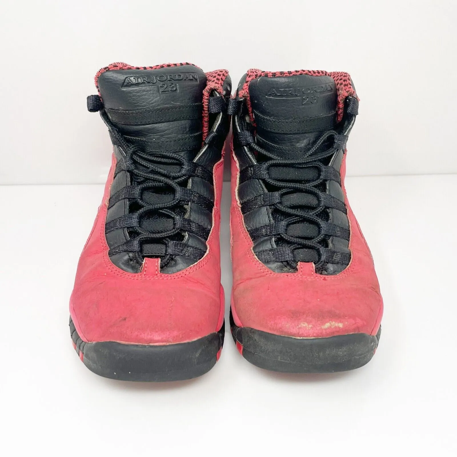 Nike Girls Air Jordan 10 487211-605 Red Basketball Shoes Sneakers Size 5Y