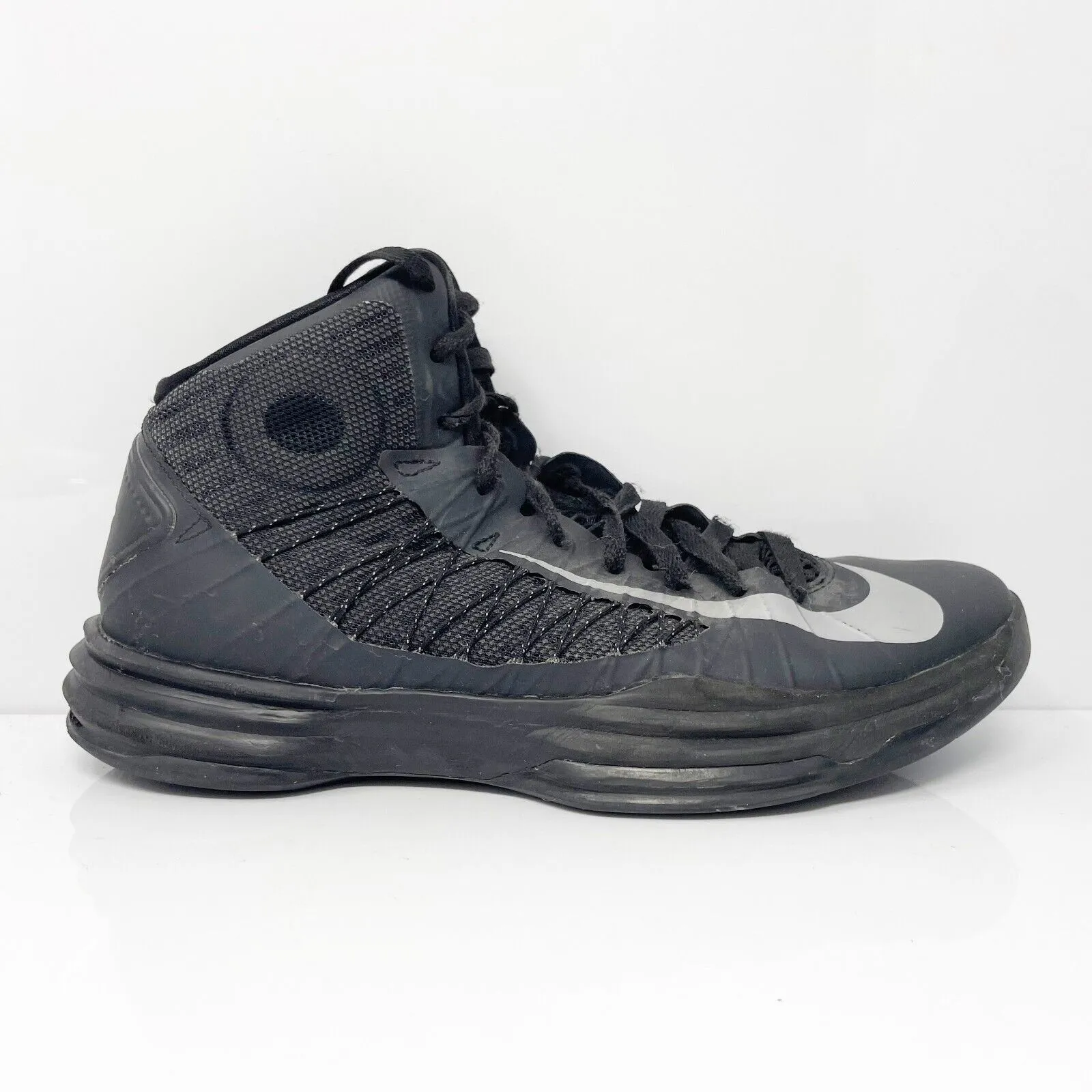 Nike Mens Hyperdunk 2012 524934-001 Black Basketball Shoes Sneakers Size 8