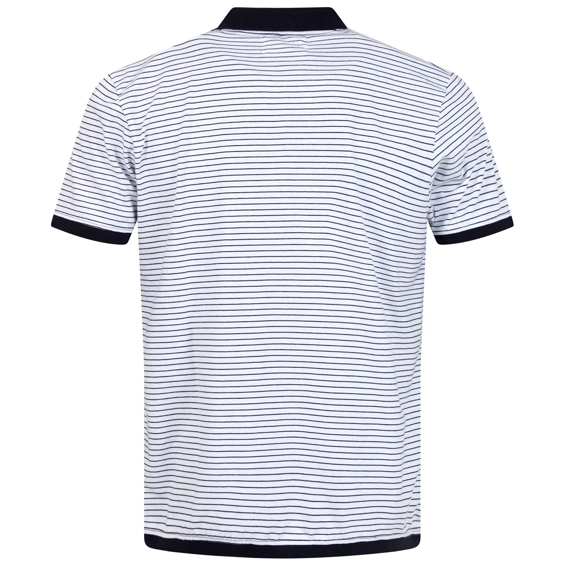 Play Well Cotton Pique Polo Off White/Dark Pin. Navy - 2024