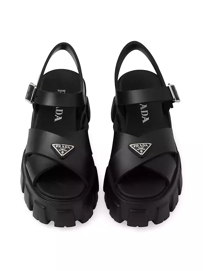 Prada Platform Rubber Sandal