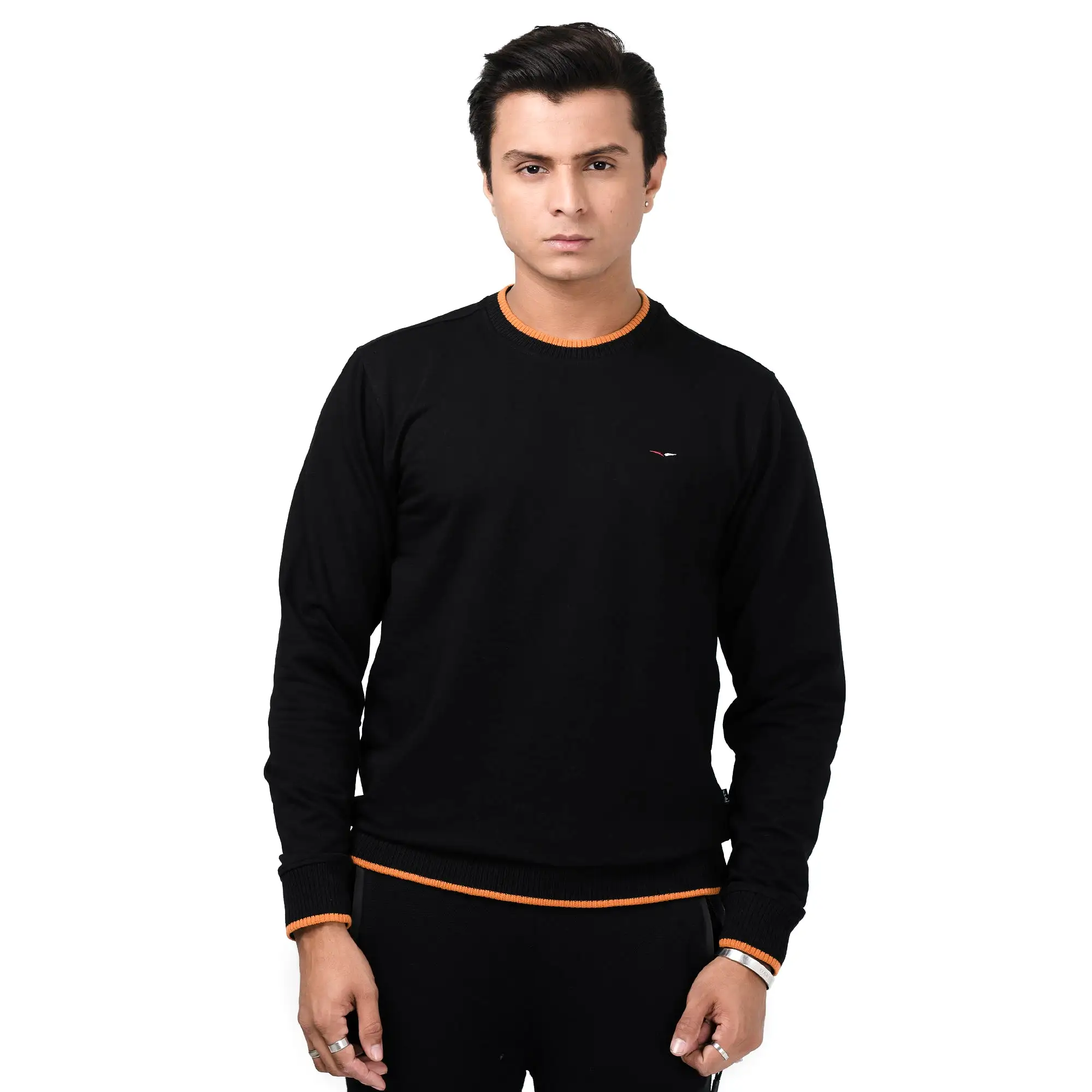 Pullover Sweatshirt-Black