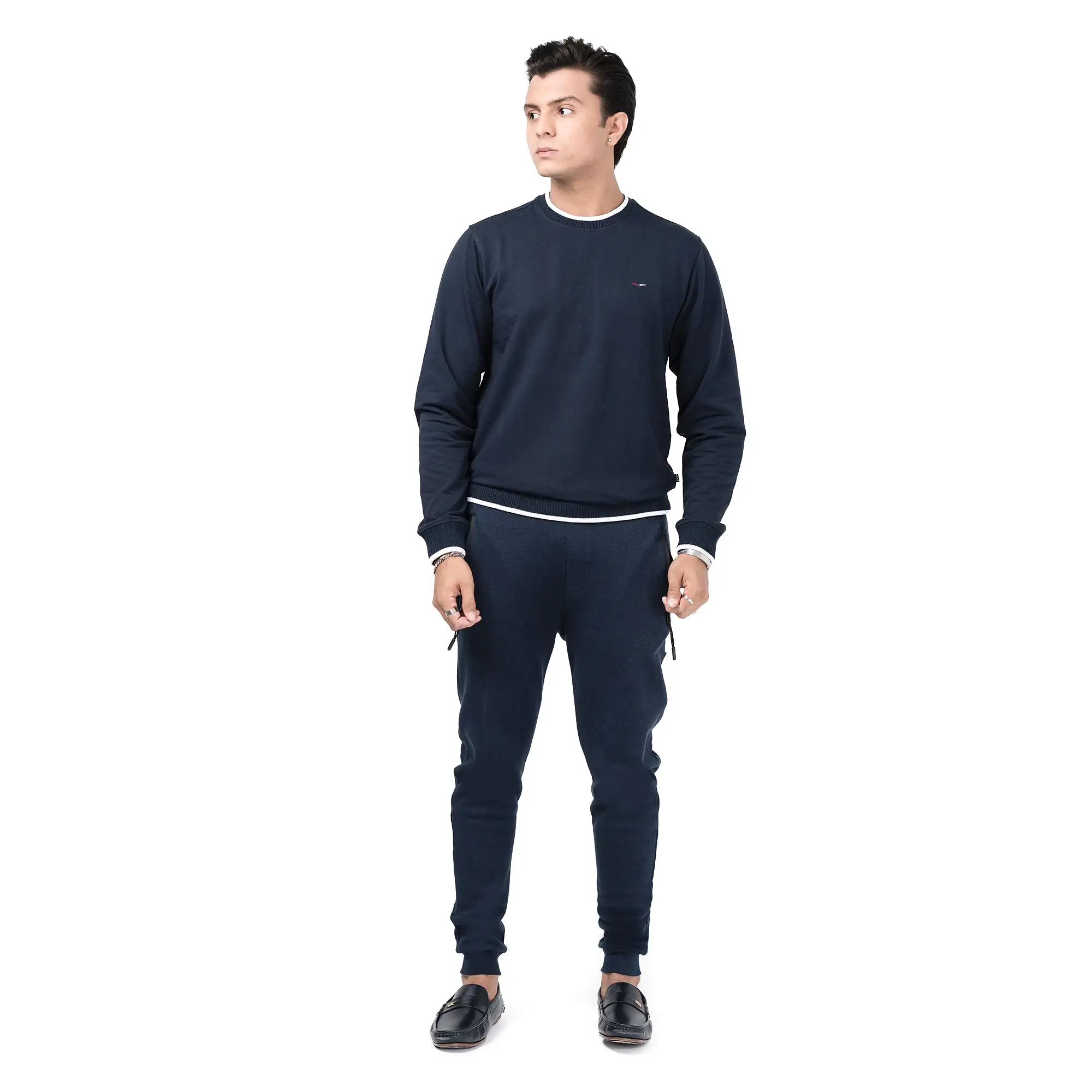 Pullover Sweatshirt-Navy