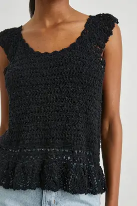 Rails Hattie Sleeveless Knit Top black