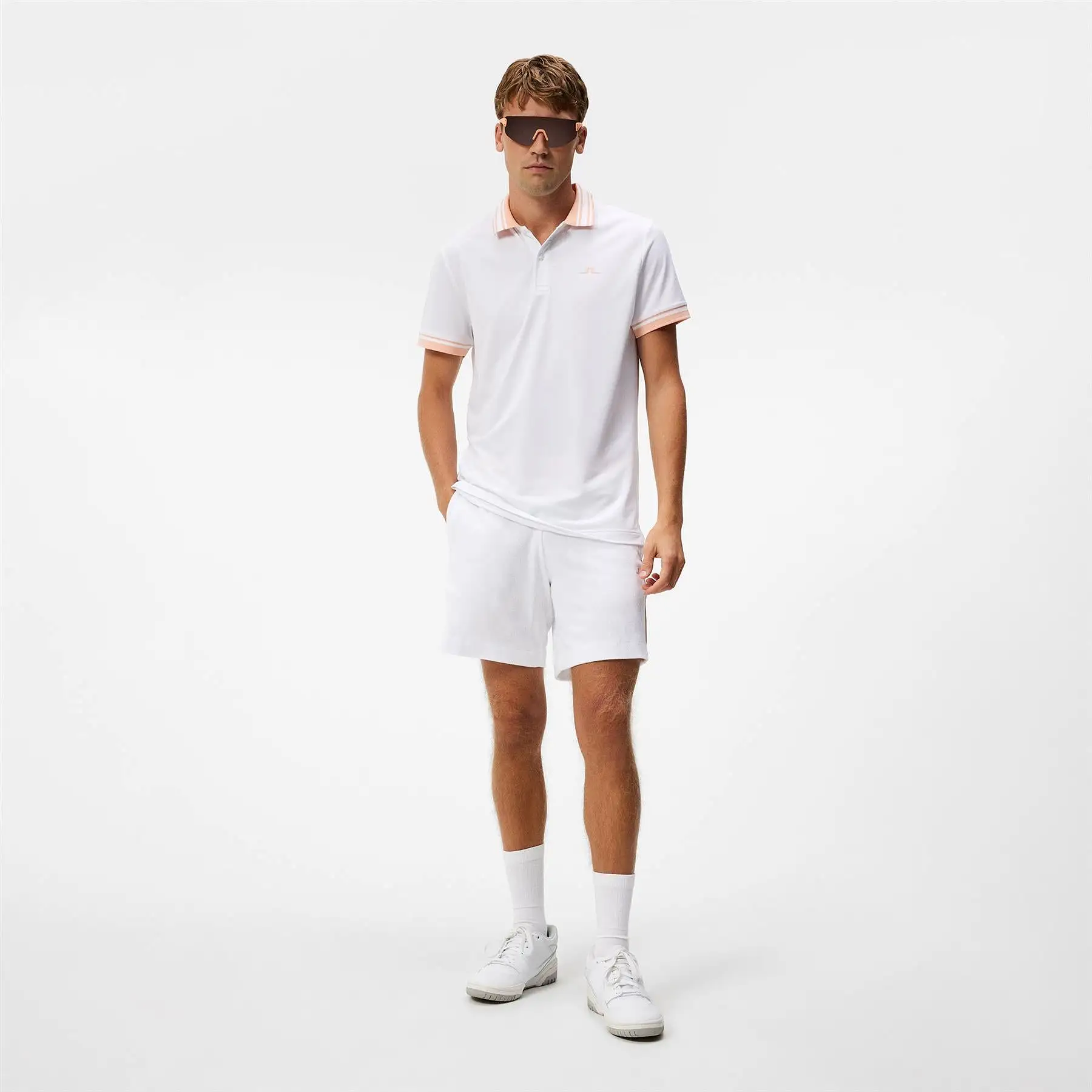 Reeve Tech Mesh Regular Fit Polo White - W23