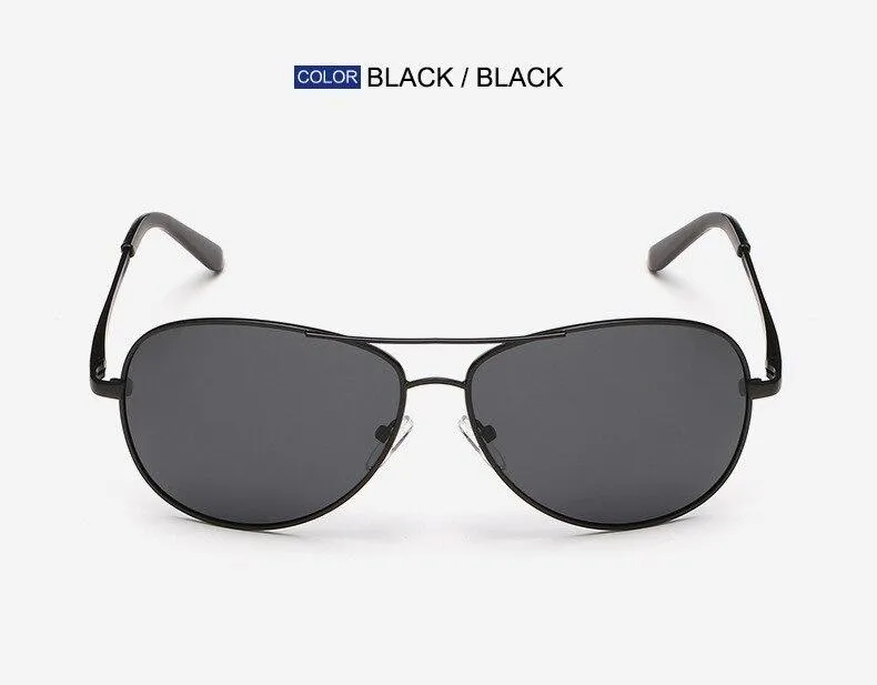 Retro Classic Men's Metal Frame UV400 Polarized Sunglasses