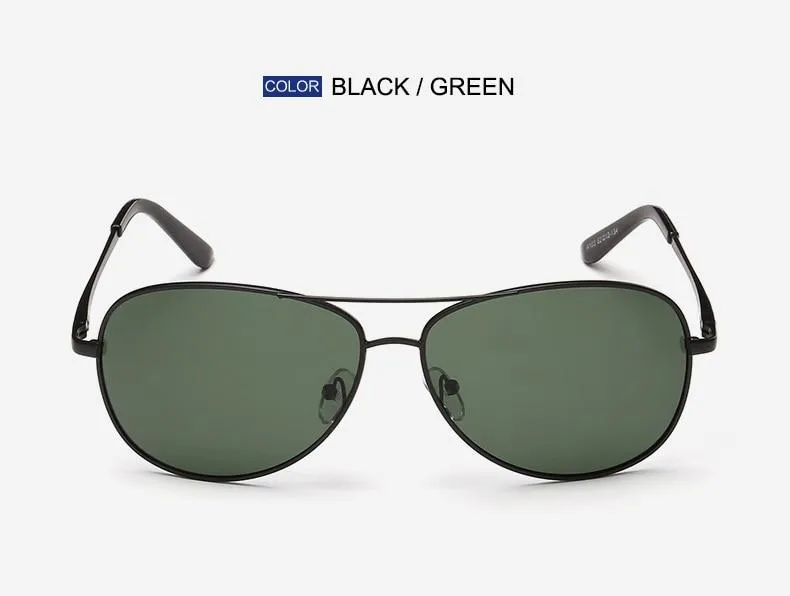 Retro Classic Men's Metal Frame UV400 Polarized Sunglasses