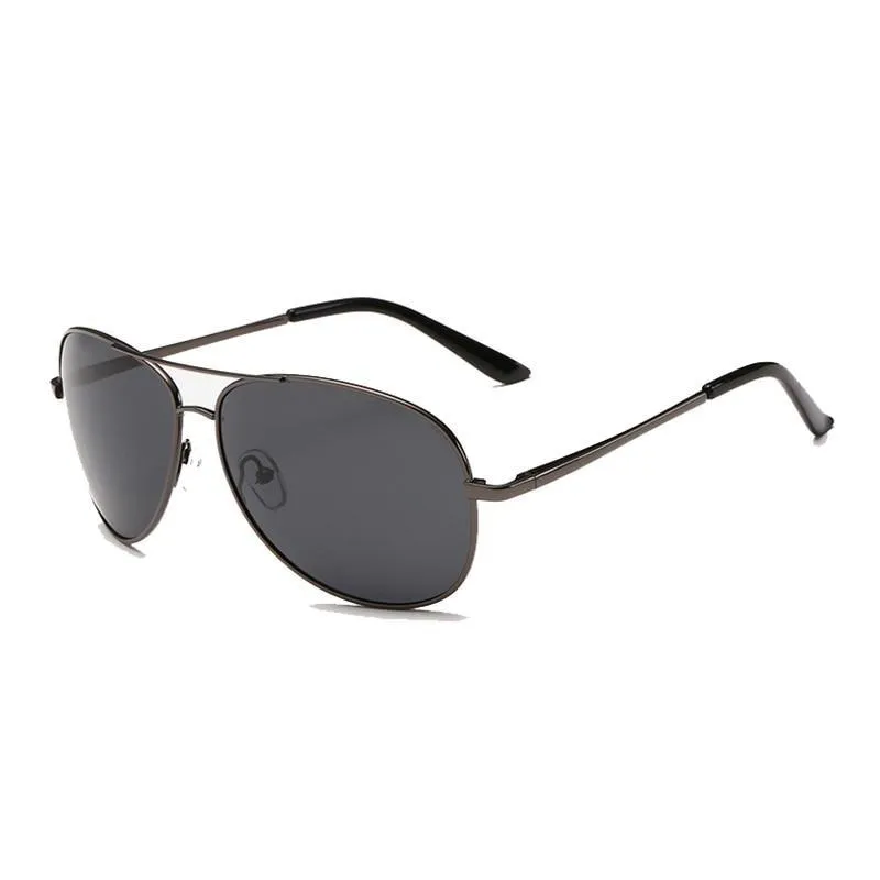 Retro Classic Men's Metal Frame UV400 Polarized Sunglasses