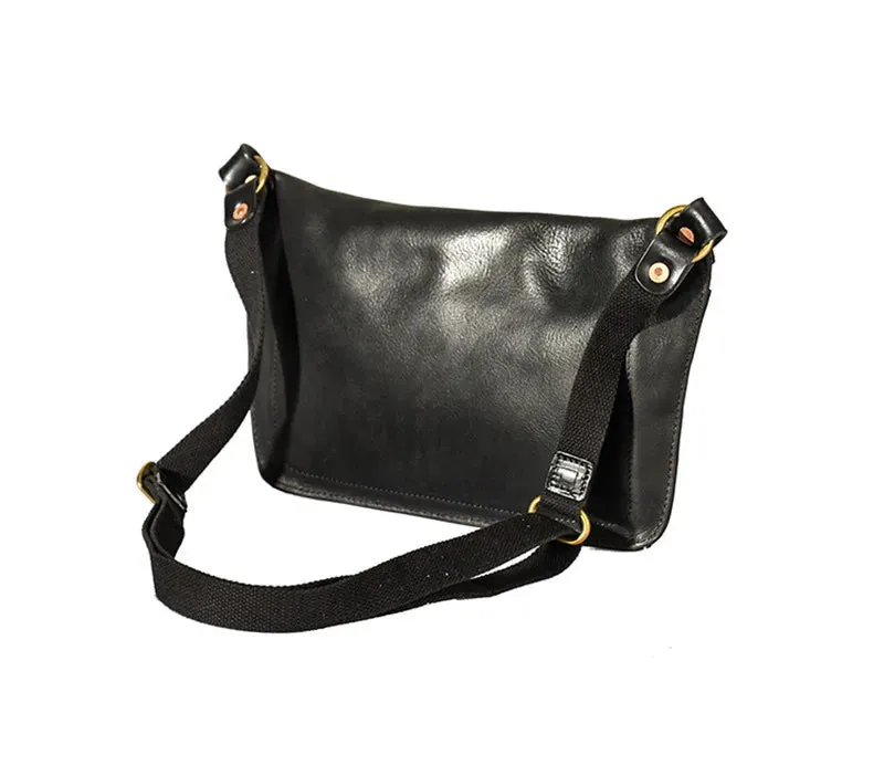 Retro Style Handmade Genuine Leather Cross-body Chest Bag for Men