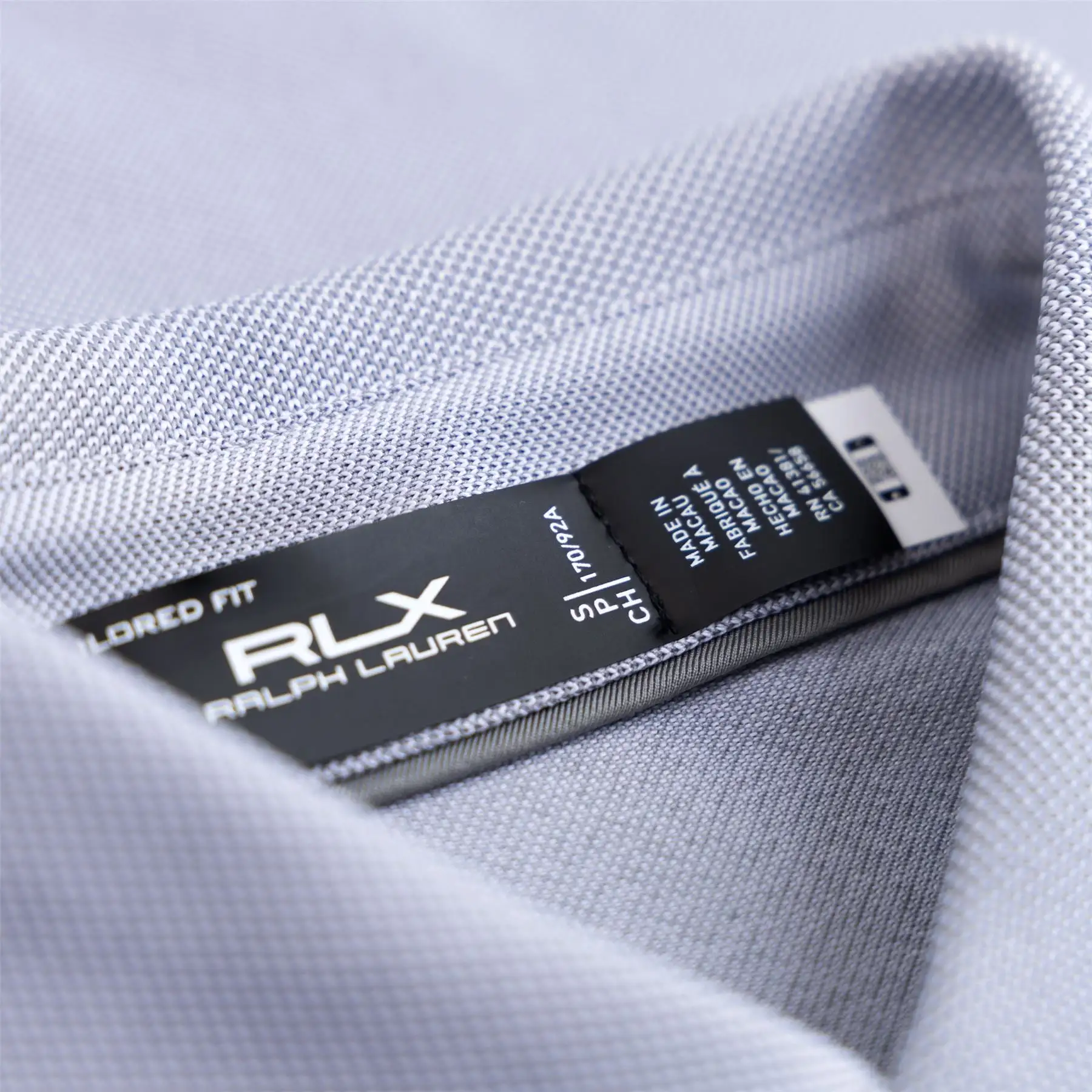 RLX Tailored Fit Recycled Poly Stretch Polo Peak Grey - SS24