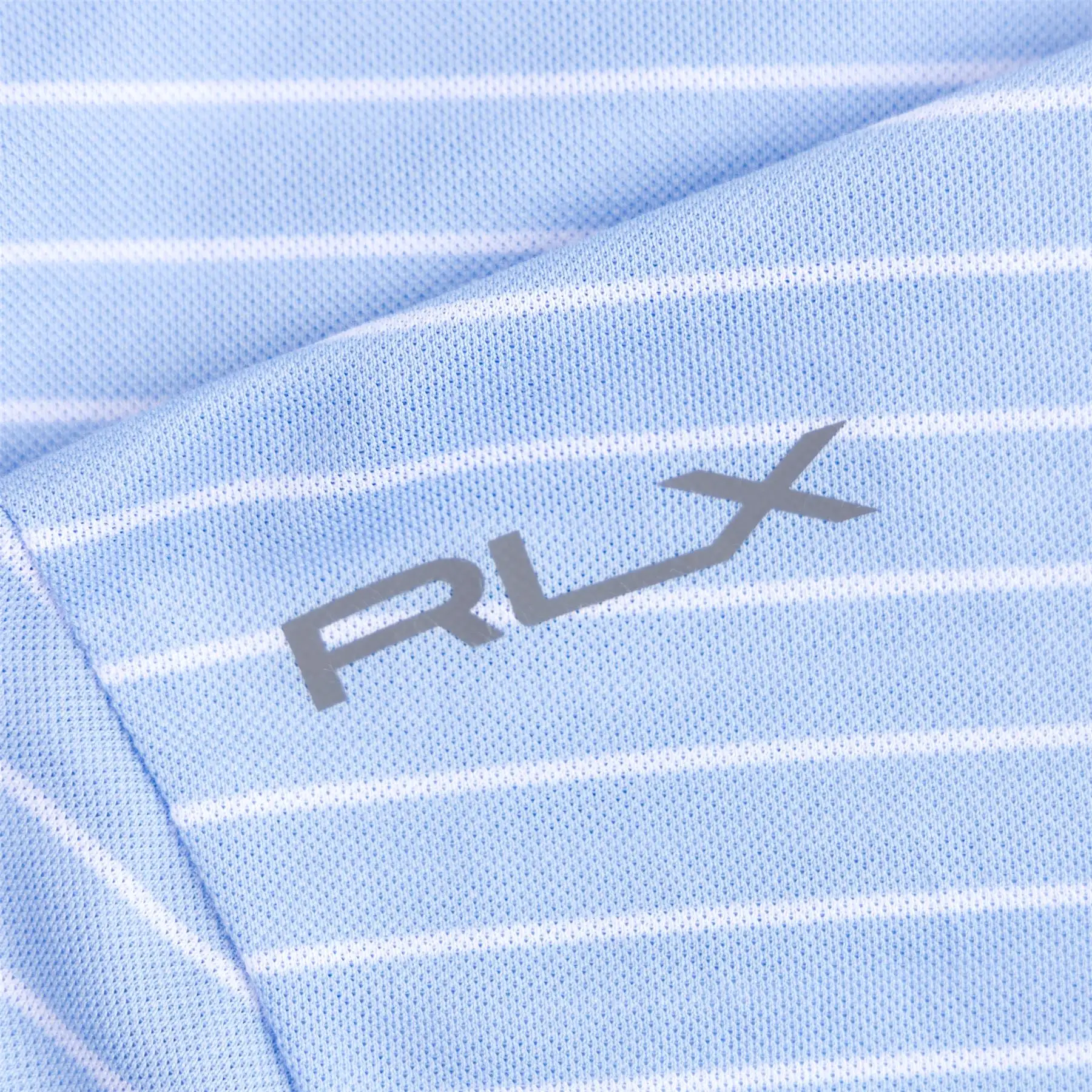 RLX Tailored Fit Tour Pique Stripe Polo Blue/White - SS24