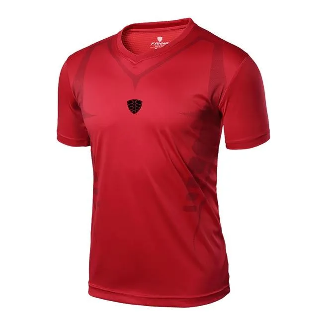 Running Sports Short Sleeve Gym Workout Training Tees T-Shirt for Men