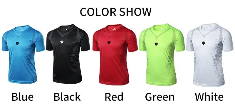 Running Sports Short Sleeve Gym Workout Training Tees T-Shirt for Men