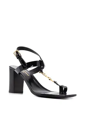 Saint Laurent Cassandra logo 75mm sandals