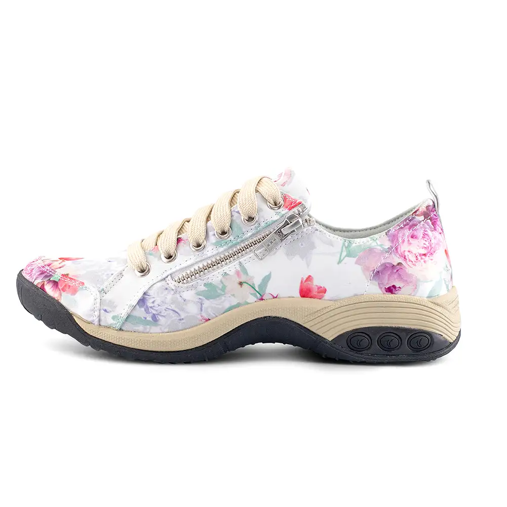 Sienna Prints Women's Side Zip Sport Casual Shoe