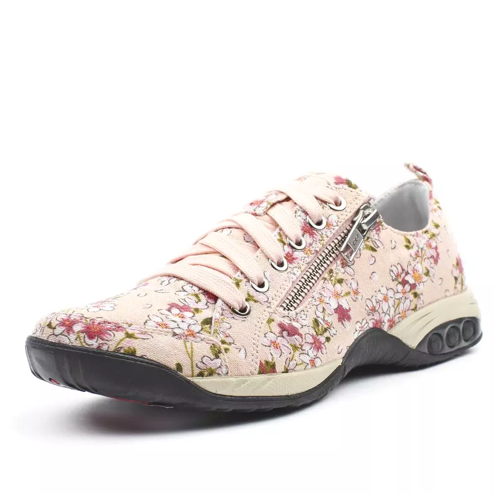 Sienna Prints Women's Side Zip Sport Casual Shoe