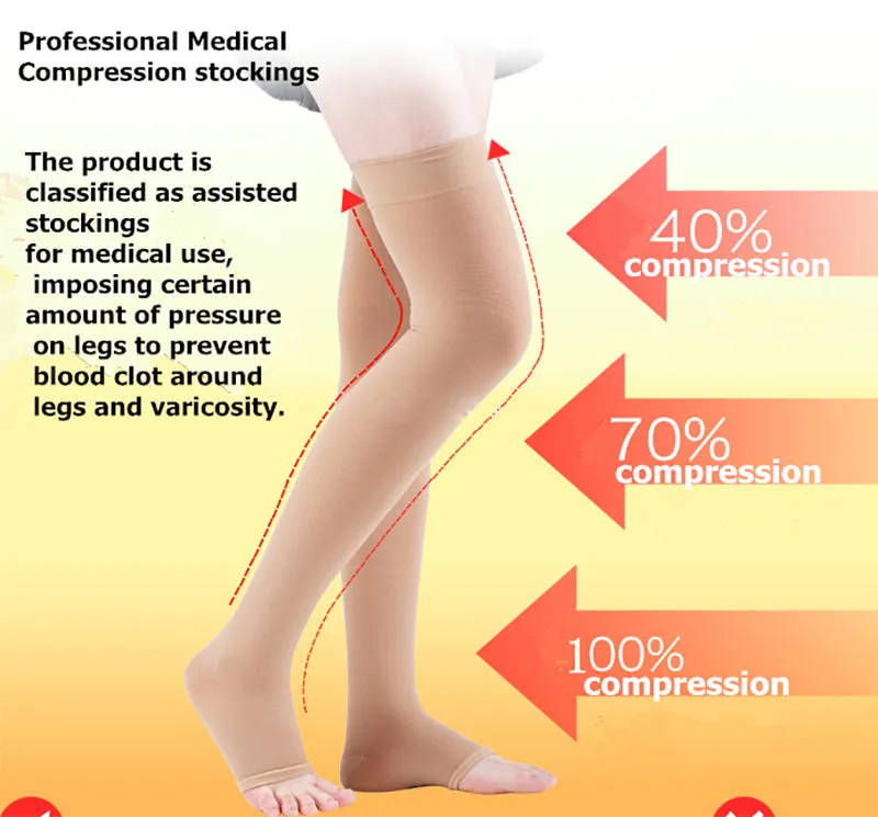 Skin Unisex Compression Blood Circulation Promotion Slimming Socks