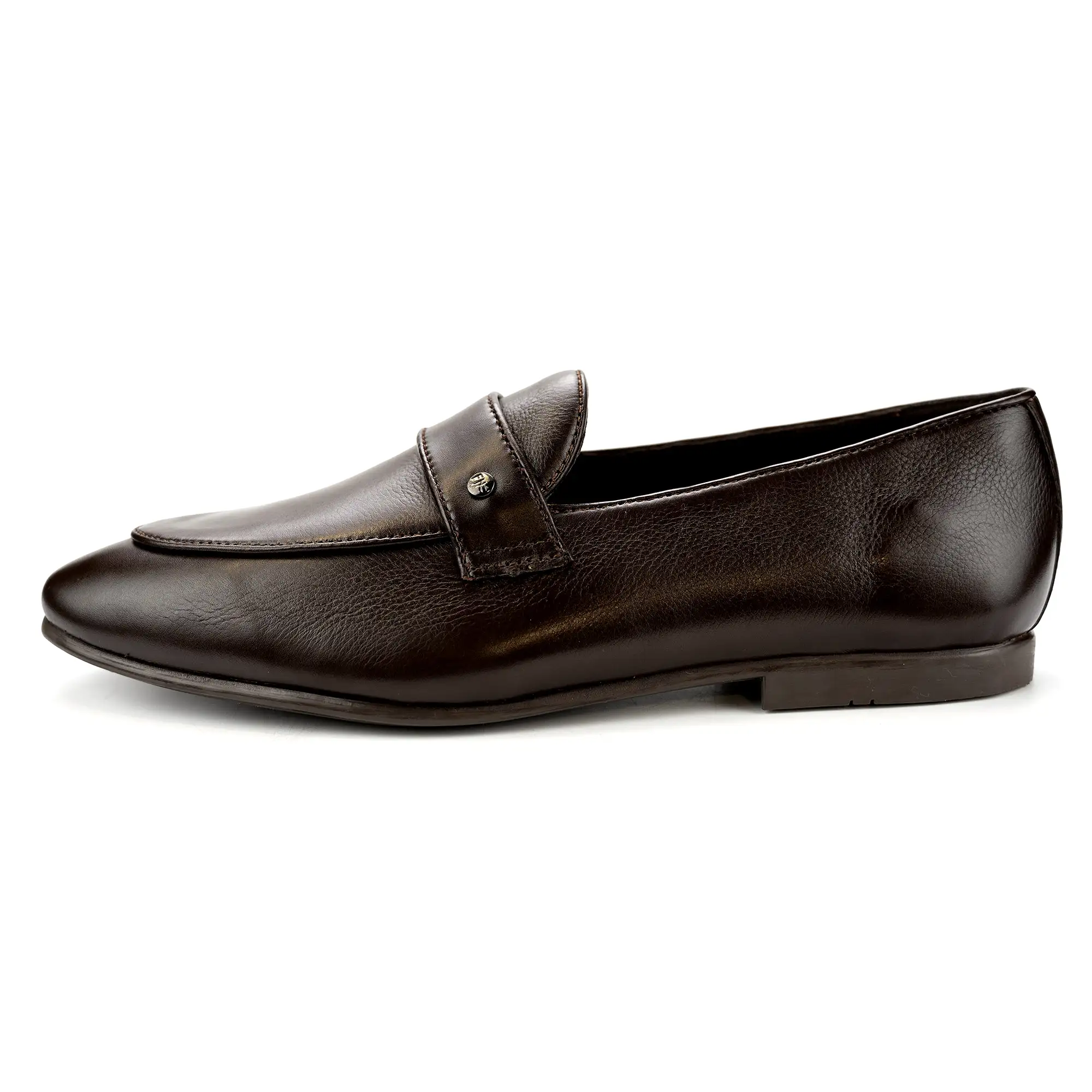 Tapered Strapped Loafers-BRN