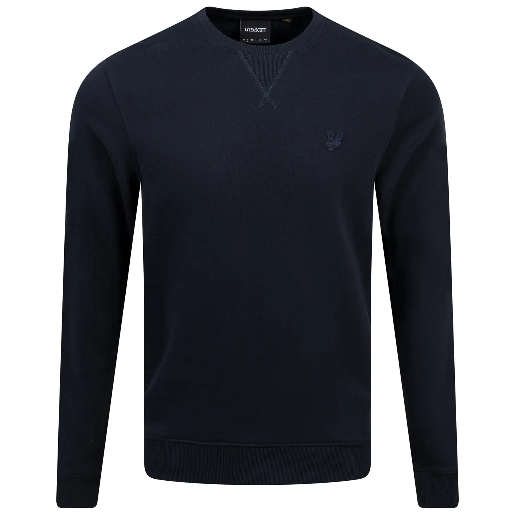 Tonal Eagle Crew Neck Sweat Dark Navy - SS24