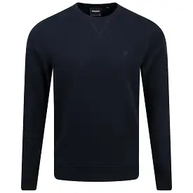 Tonal Eagle Crew Neck Sweat Dark Navy - SS24