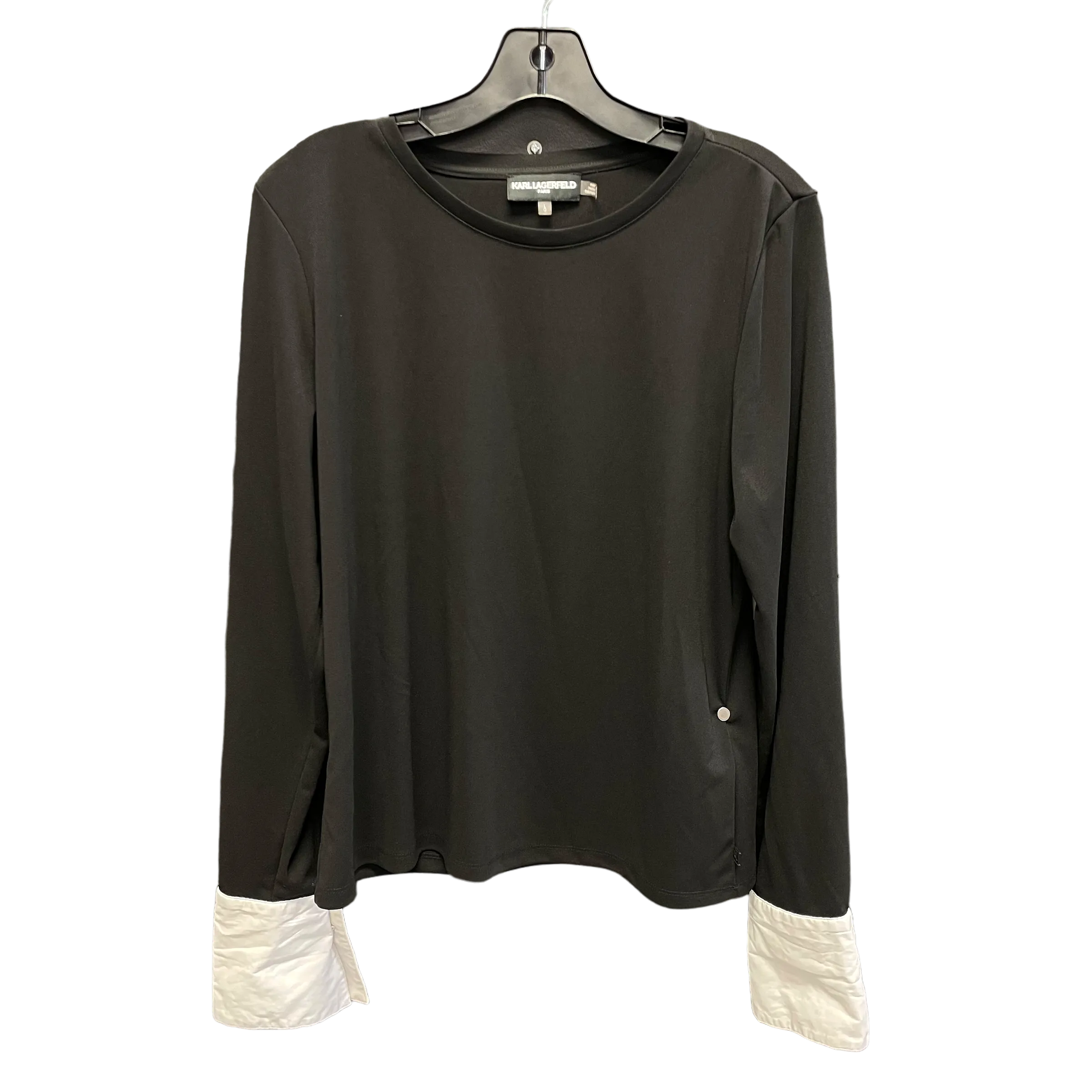 Top Long Sleeve Designer By Karl Lagerfeld  Size: L