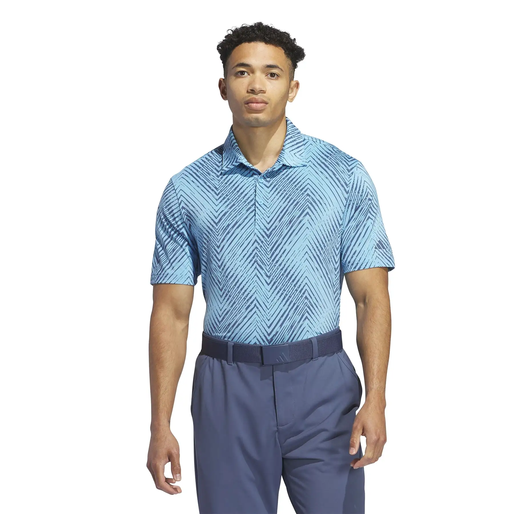 Ultimate365 Regular Fit All Over Print Polo Blue Burst - SS24