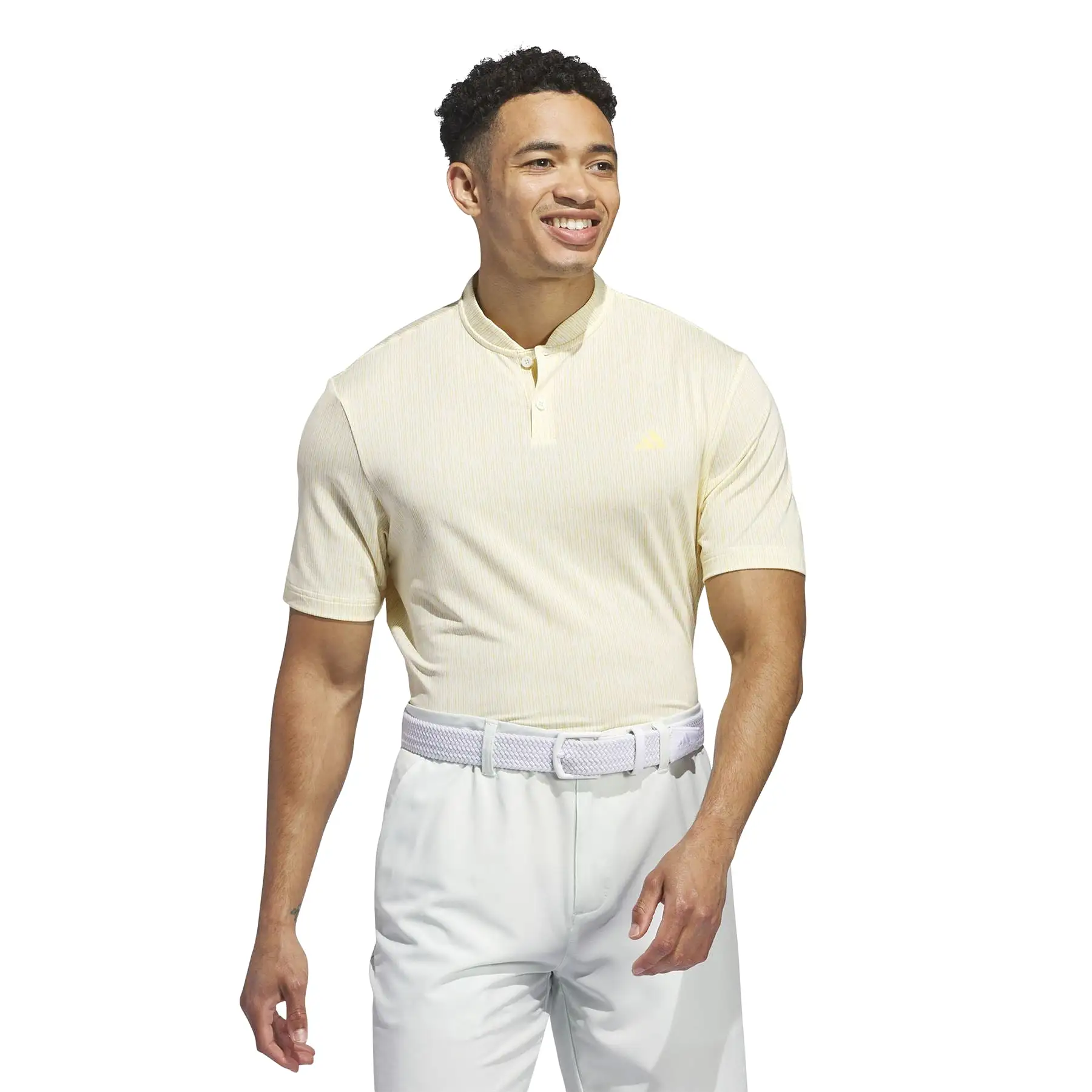 Ultimate365 Sport Stripe Regular Fit Polo Ivory - SS24