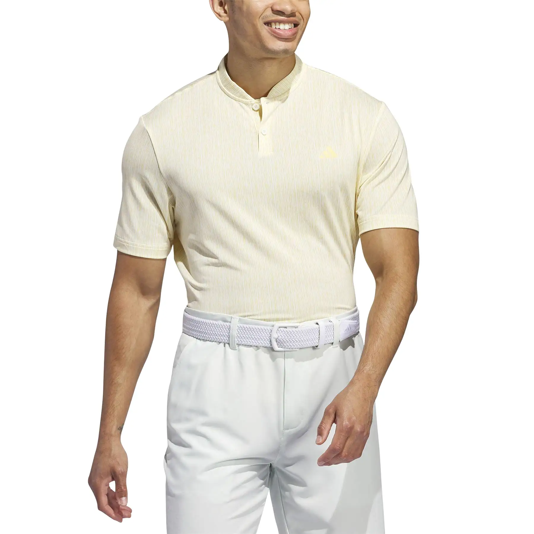 Ultimate365 Sport Stripe Regular Fit Polo Ivory - SS24