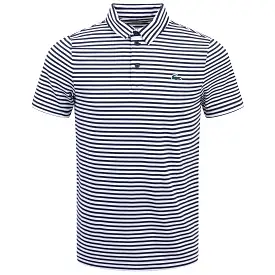 Ultra-Dry Regular Fit Stretch Golf Stripe Polo Navy/White - SS24