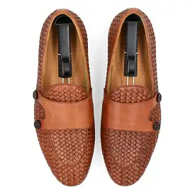 Unique Patterned Double Monks-Tan