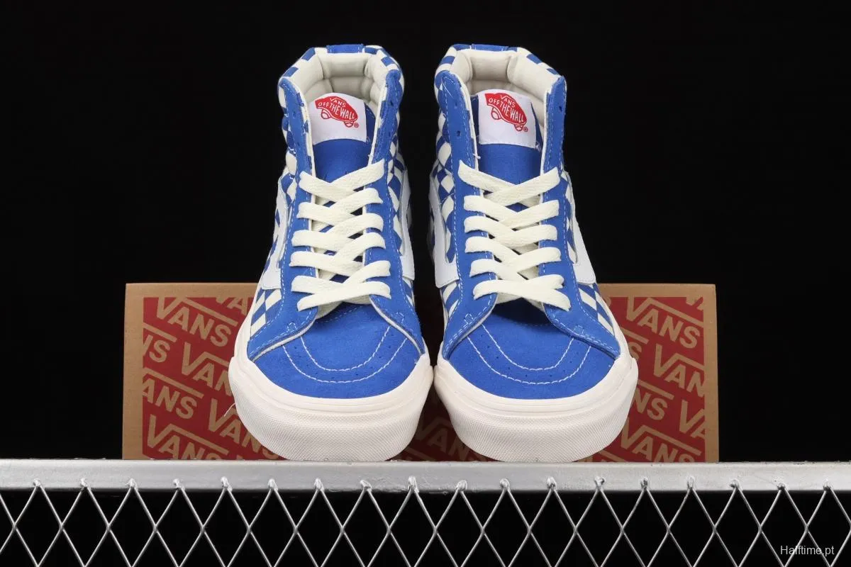 Vans SK8-Hi Vans Anaheim chessboard checkered high top casual board shoes VN0A38GF2U8