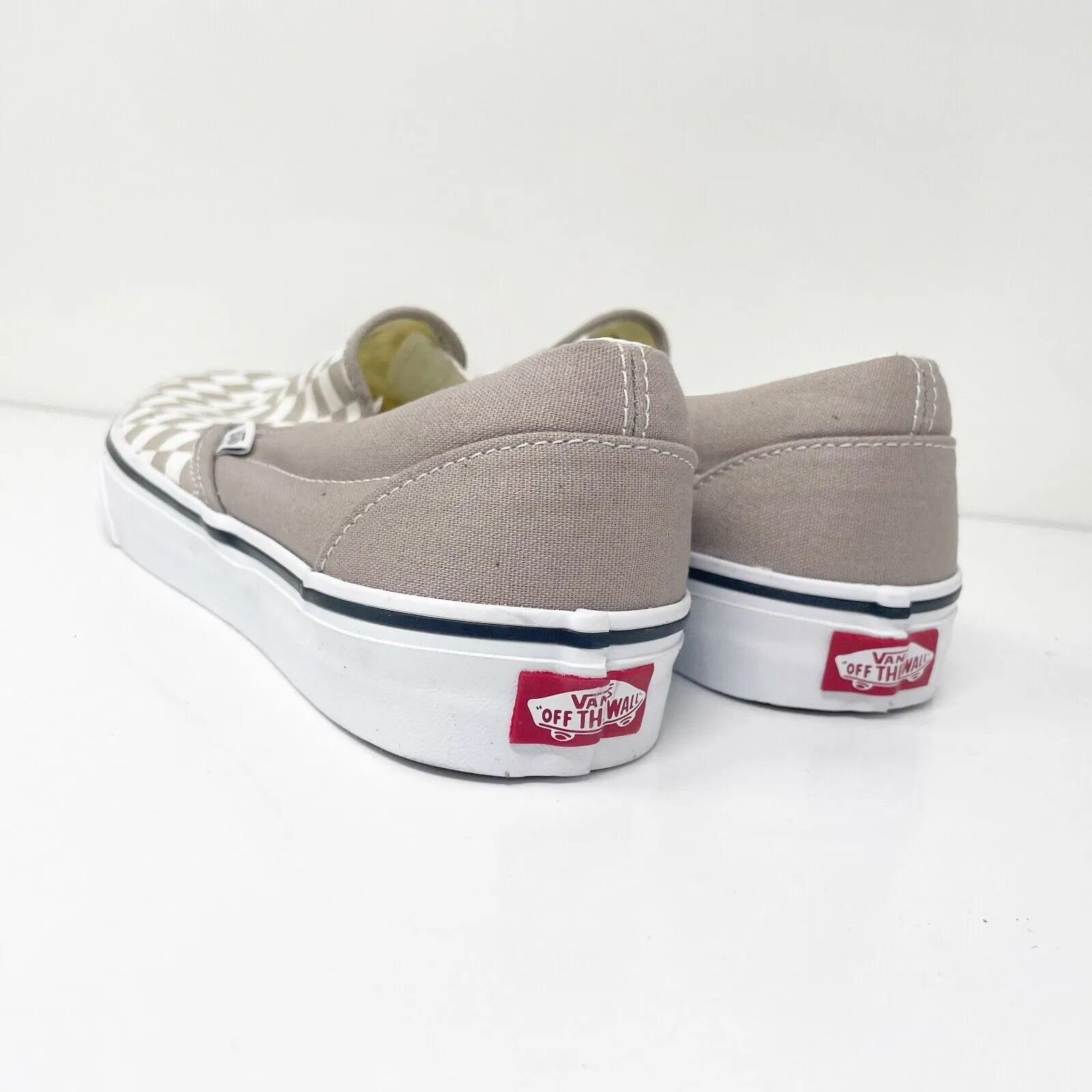 Vans Unisex Classic 721356 Beige Casual Shoes Sneakers Size M 10.5 W 12