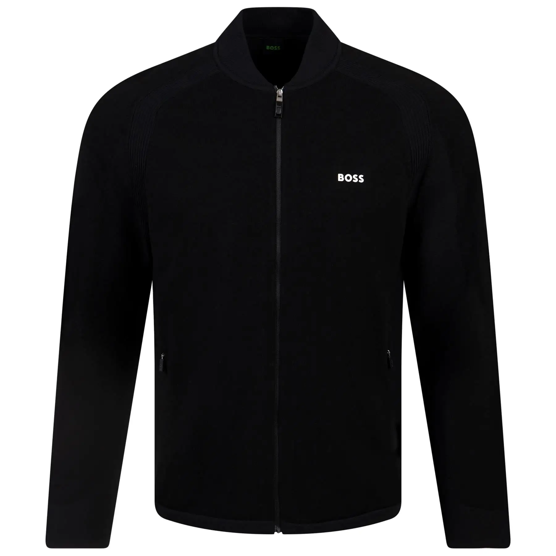 Zarlin Full Zip Regular Fit Mid Layer Black - W23