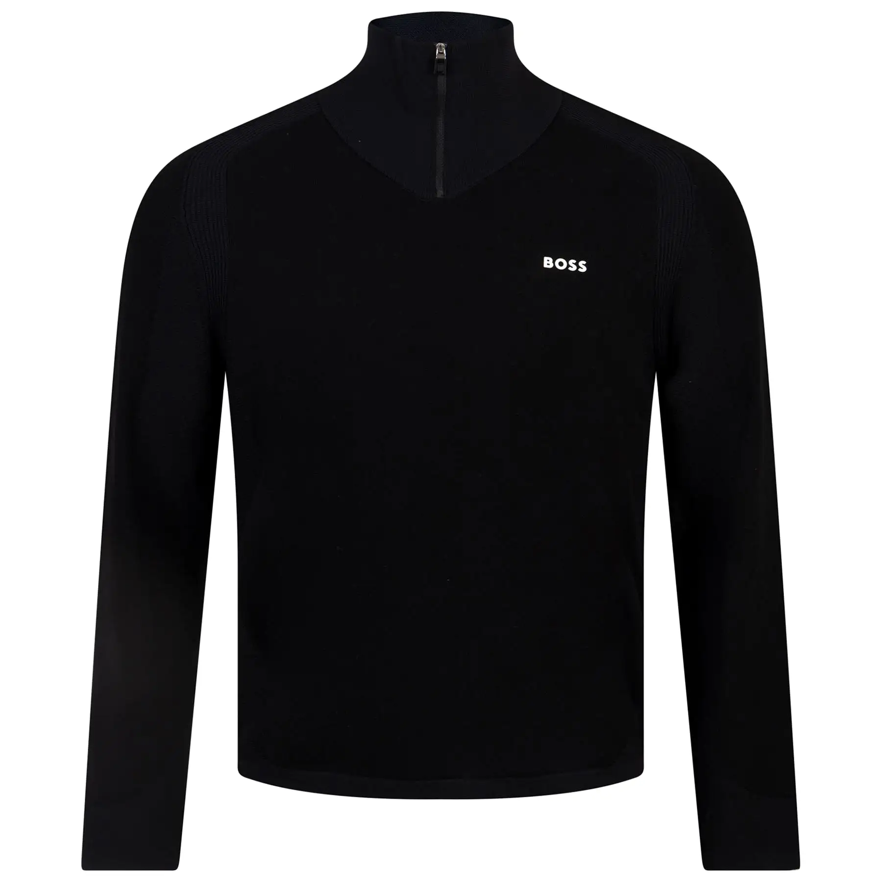 Zilnar Quarter Zip Regular Fit Mid Layer Black - W23